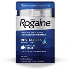 Men's Rogaine 5% Minoxidil Foam for Hair Regrowth, 3 Months Supply