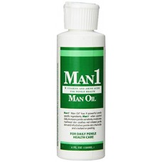 “Man 1 Man Oil” 4 Oz Natural Penile Health Cream- M.B. Guarantee- Treat- Dry, Red, Cracked or Peeling Penile Skin and Increase Penile Sensitivity 