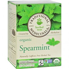 Traditional Medicinals Organic Spearmint Herbal Tea, Fair Trade Certified